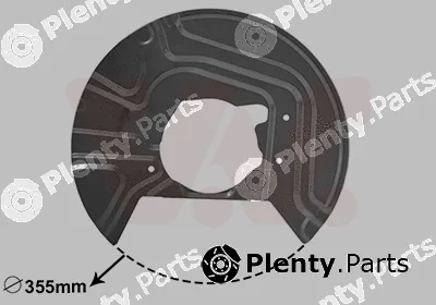 Van Wezel 0680372 — Splash Guard, brake disc