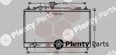 Van Wezel 27002222 — Radiator, engine cooling