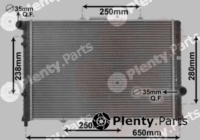 Van Wezel 01002091 — Radiator, engine cooling *** IR PLUS ***