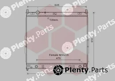 Van Wezel 81002121 — Radiator, engine cooling