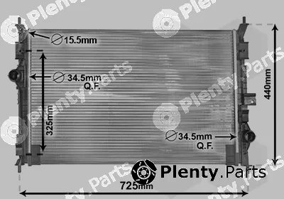Van Wezel 40002386 — Radiator, engine cooling