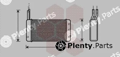 Van Wezel 02006107 — Heat Exchanger, interior heating