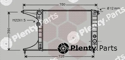 Van Wezel 37002245 — Radiator, engine cooling
