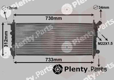 Van Wezel 37002263 — Radiator, engine cooling