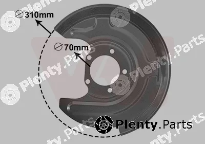 Van Wezel 0315373 — Splash Guard, brake disc