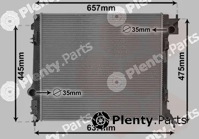 Van Wezel 13012701 — Radiator, engine cooling