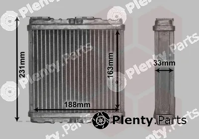 Van Wezel 47006081 — Heat Exchanger, interior heating