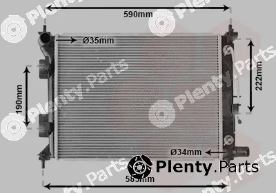 Van Wezel 82012725 — Radiator, engine cooling
