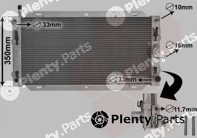 Van Wezel 1800M388 — Radiator, engine cooling *** IR PLUS ***