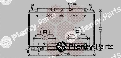 Van Wezel 83002078 — Radiator, engine cooling