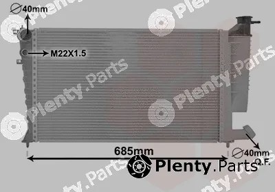 Van Wezel 09002135 — Radiator, engine cooling