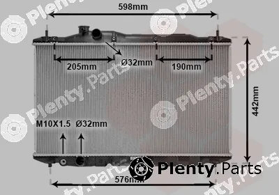 Van Wezel 25002189 — Radiator, engine cooling