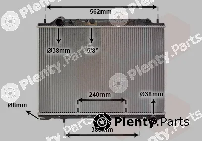 Van Wezel 37002441 — Radiator, engine cooling
