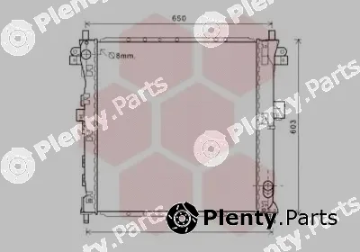 Van Wezel 81002123 — Radiator, engine cooling