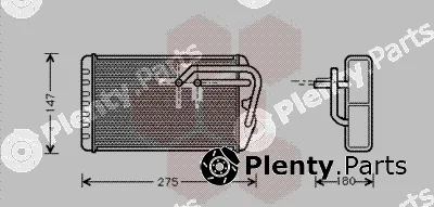 Van Wezel 02006104 — Heat Exchanger, interior heating