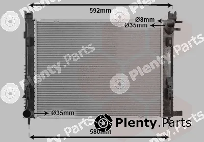 Van Wezel 43012708 — Radiator, engine cooling
