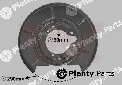 Van Wezel 0620374 — Splash Guard, brake disc