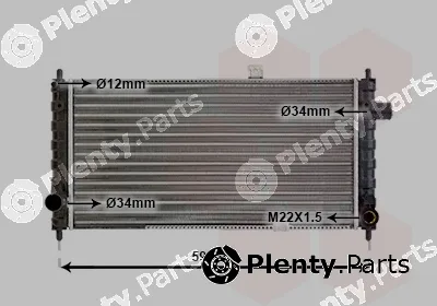 Van Wezel 37002050 — Radiator, engine cooling