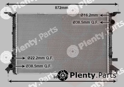 Van Wezel 03002363 — Radiator, engine cooling