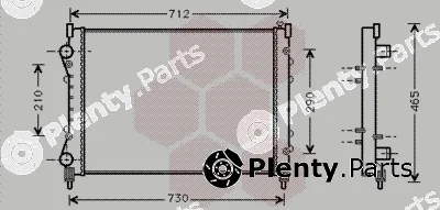 Van Wezel 43002233 — Radiator, engine cooling