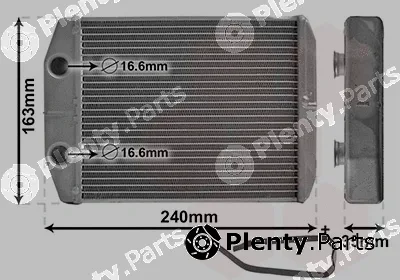 Van Wezel 15006014 — Heat Exchanger, interior heating