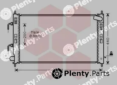 Van Wezel 32002240 — Radiator, engine cooling