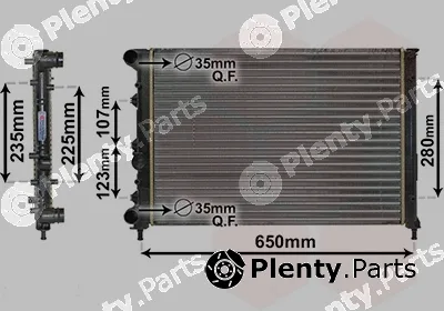 Van Wezel 01002144 — Radiator, engine cooling