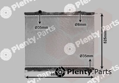 Van Wezel 83002055 — Radiator, engine cooling