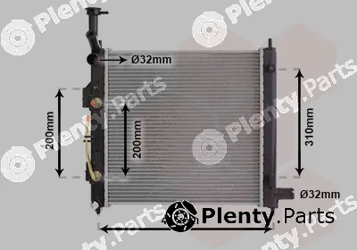 Van Wezel 83012727 — Radiator, engine cooling
