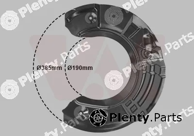Van Wezel 0618372 — Splash Guard, brake disc