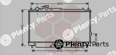 Van Wezel 83002059 — Radiator, engine cooling