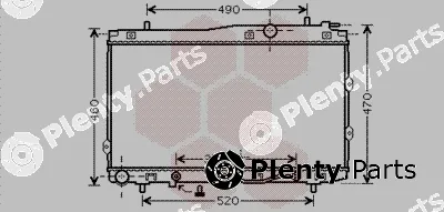 Van Wezel 83002090 — Radiator, engine cooling