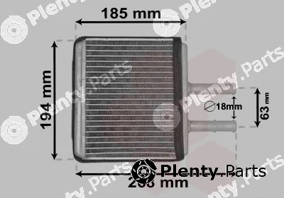 Van Wezel 08006042 — Heat Exchanger, interior heating