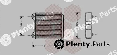 Van Wezel 03006183 — Heat Exchanger, interior heating
