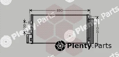 Van Wezel 17005356 — Condenser, air conditioning