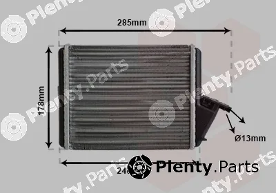 Van Wezel 09006031 — Heat Exchanger, interior heating