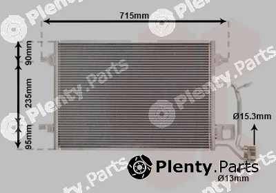 Van Wezel 03005173 — Condenser, air conditioning
