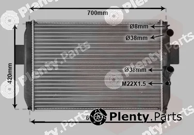 Van Wezel 28002050 — Radiator, engine cooling