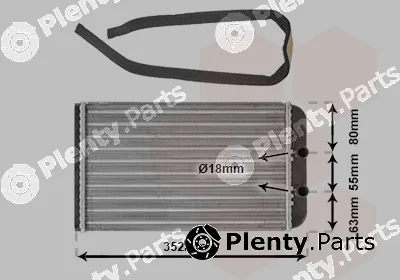 Van Wezel 17006265 — Heat Exchanger, interior heating *** IR PLUS ***