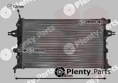 Van Wezel 37002254 — Radiator, engine cooling