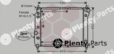 Van Wezel 81002069 — Radiator, engine cooling