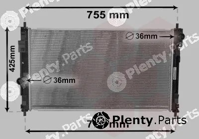 Van Wezel 07002121 — Radiator, engine cooling