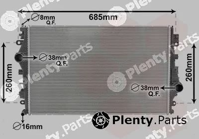 Van Wezel 01012700 — Radiator, engine cooling