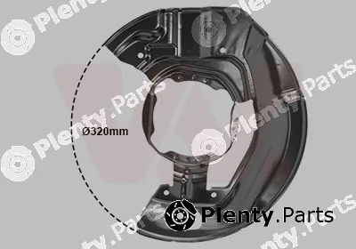 Van Wezel 0639376 — Splash Guard, brake disc