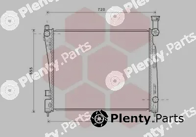 Van Wezel 21002054 — Radiator, engine cooling