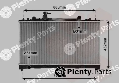 Van Wezel 27002226 — Radiator, engine cooling