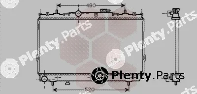Van Wezel 82002185 — Radiator, engine cooling