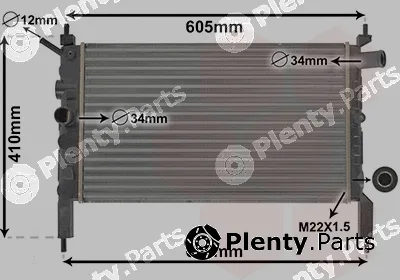 Van Wezel 37002023 — Radiator, engine cooling