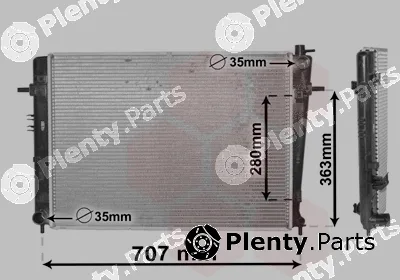 Van Wezel 82002328 — Radiator, engine cooling