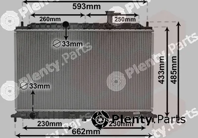 Van Wezel 83002077 — Radiator, engine cooling